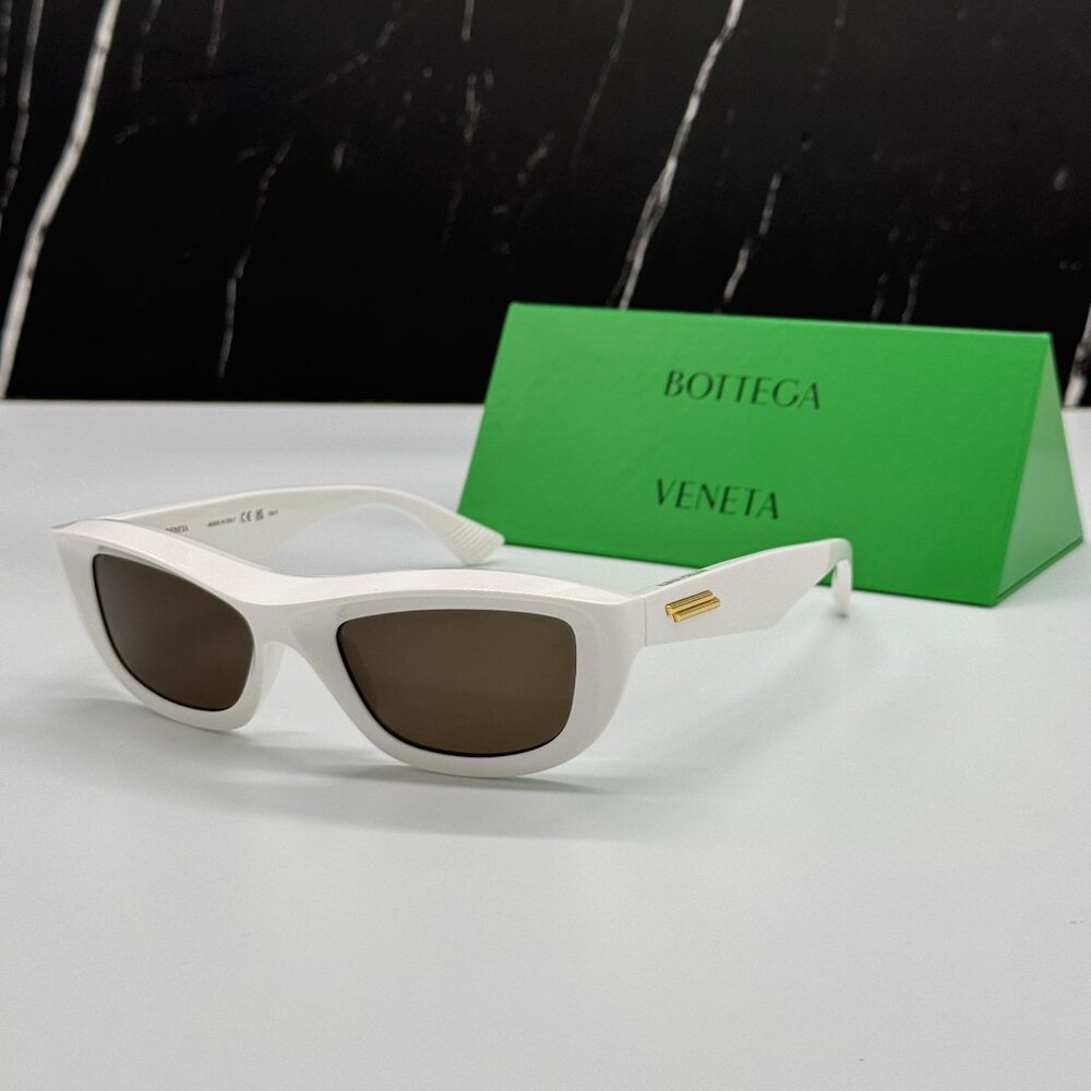 NEW BOTTEGA VENETA SUNGLASSES IVORY WOMEN BOTTEGA VENETA BV1326S 004